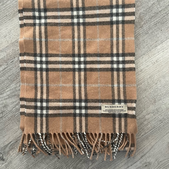 Burberry Tan and Black Checkered Scarf - Picture 3 of 7
